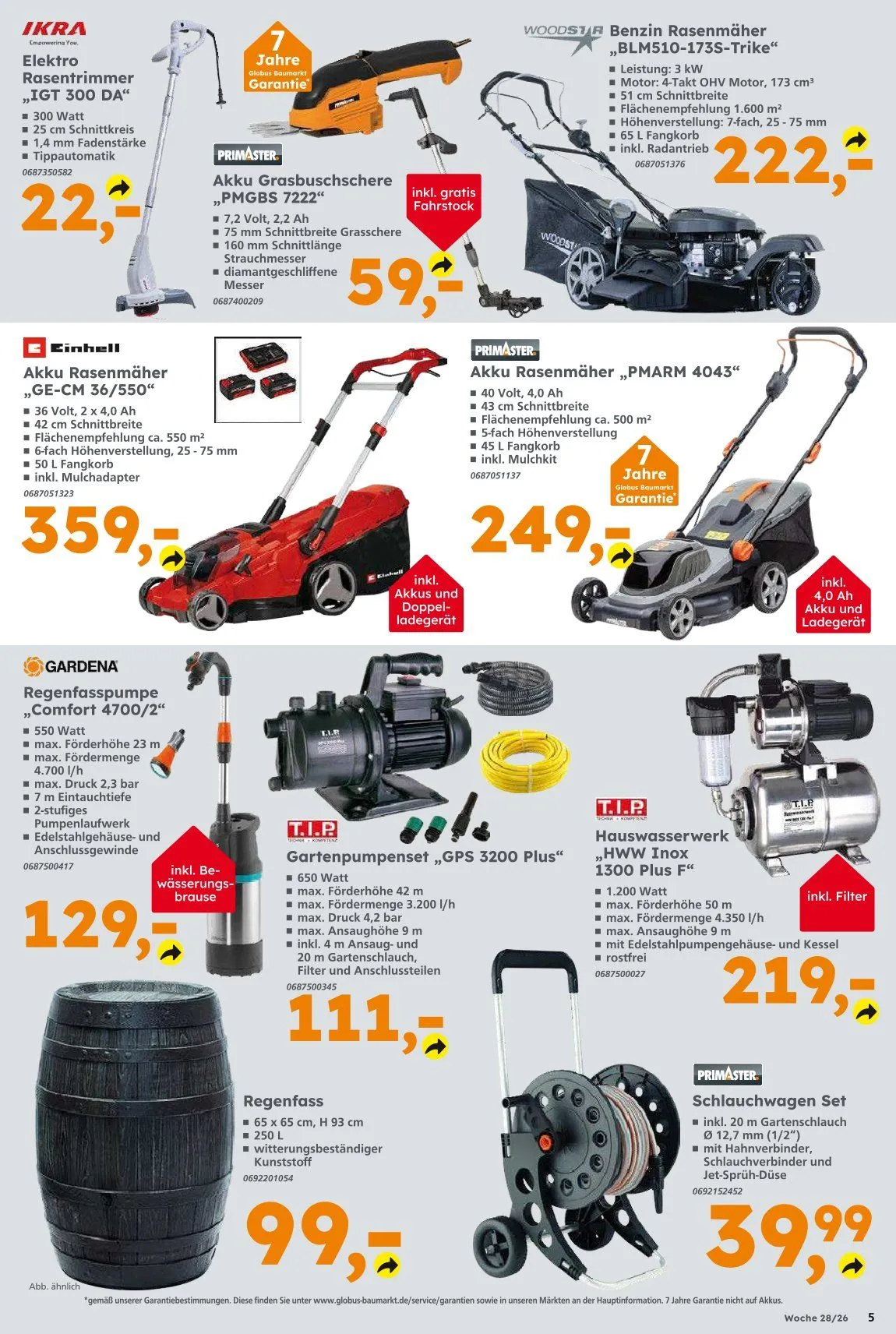Globus Baumarkt Angebote von 5. Juli bis 11. Juli 2026 - Prospekt seite 5