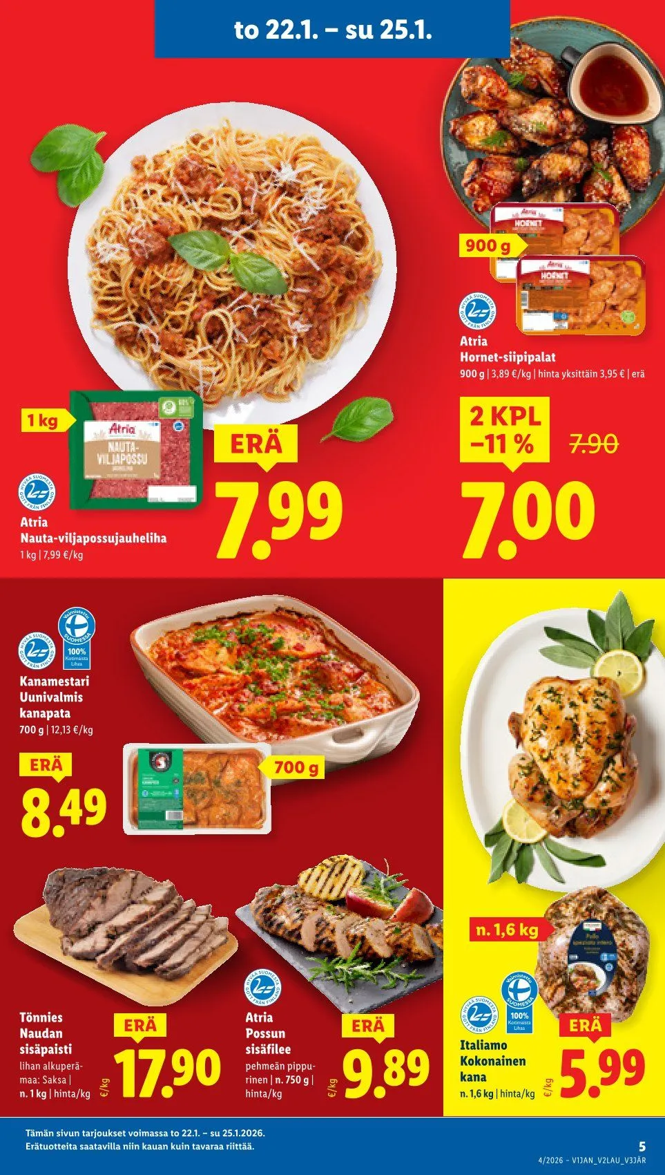  Lidl  voimassa alkaen 22. tammikuuta - 25. tammikuuta 2026 - Tarjouslehti sivu 5