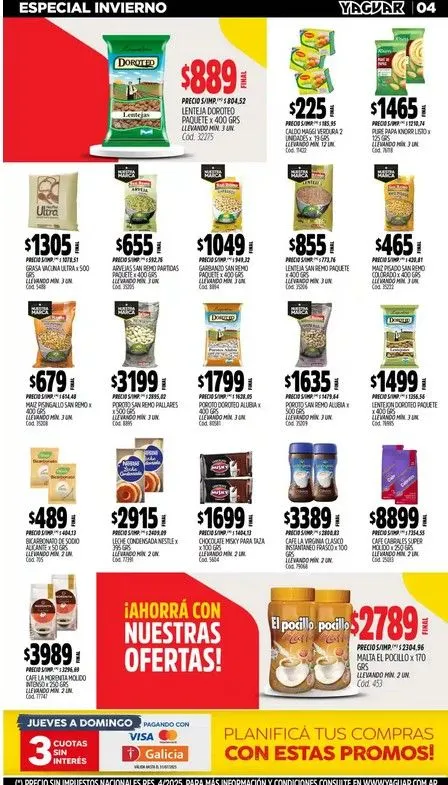 Ofertas de Ofertas Yaguar 28 de julio al 3 de agosto 2025 - Página 4 del catálogo
