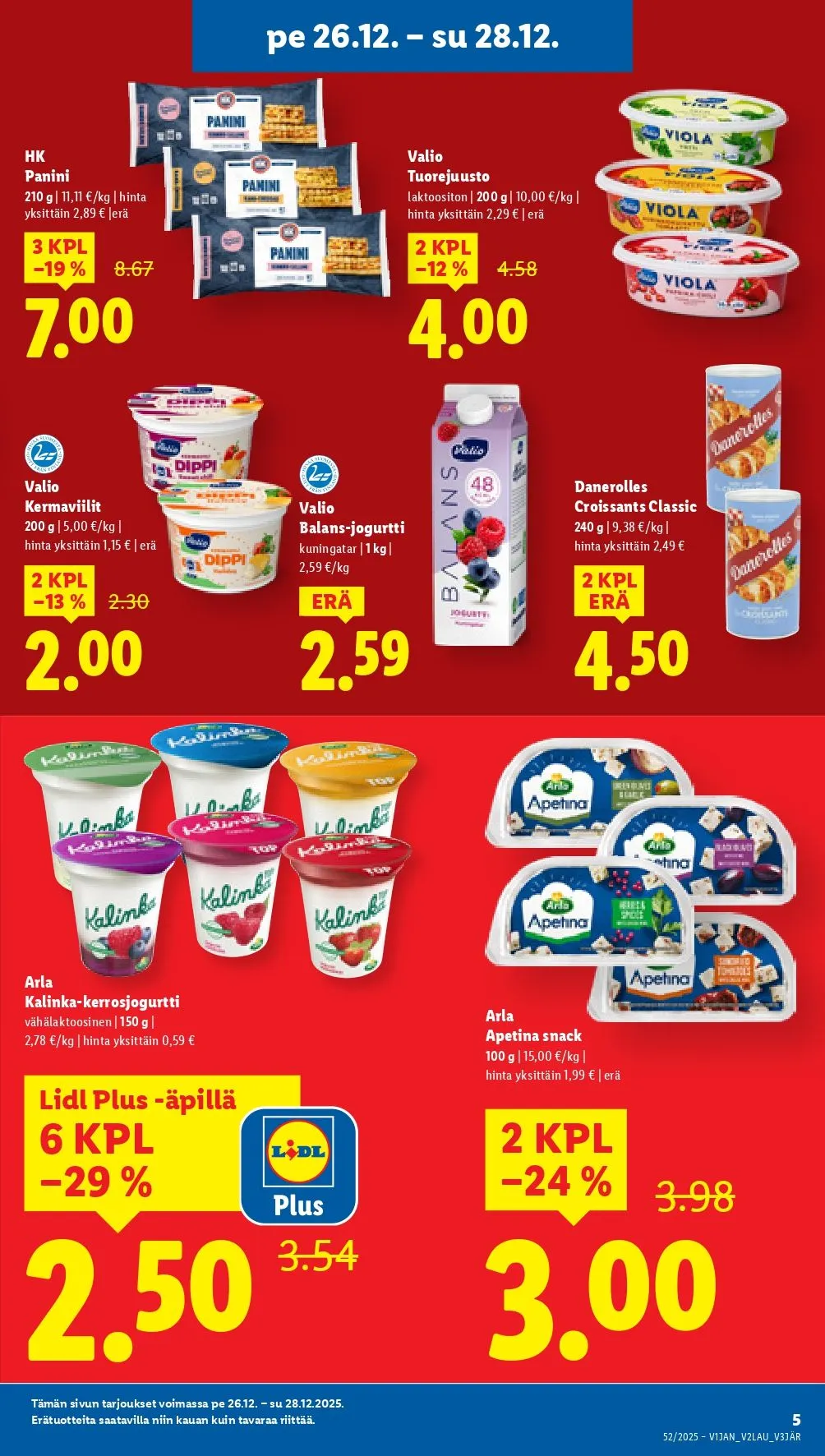 Kaupan Lidl tarjoukset voimassa alkaen 26. joulukuuta - 28. joulukuuta 2025 - Tarjouslehti sivu 5