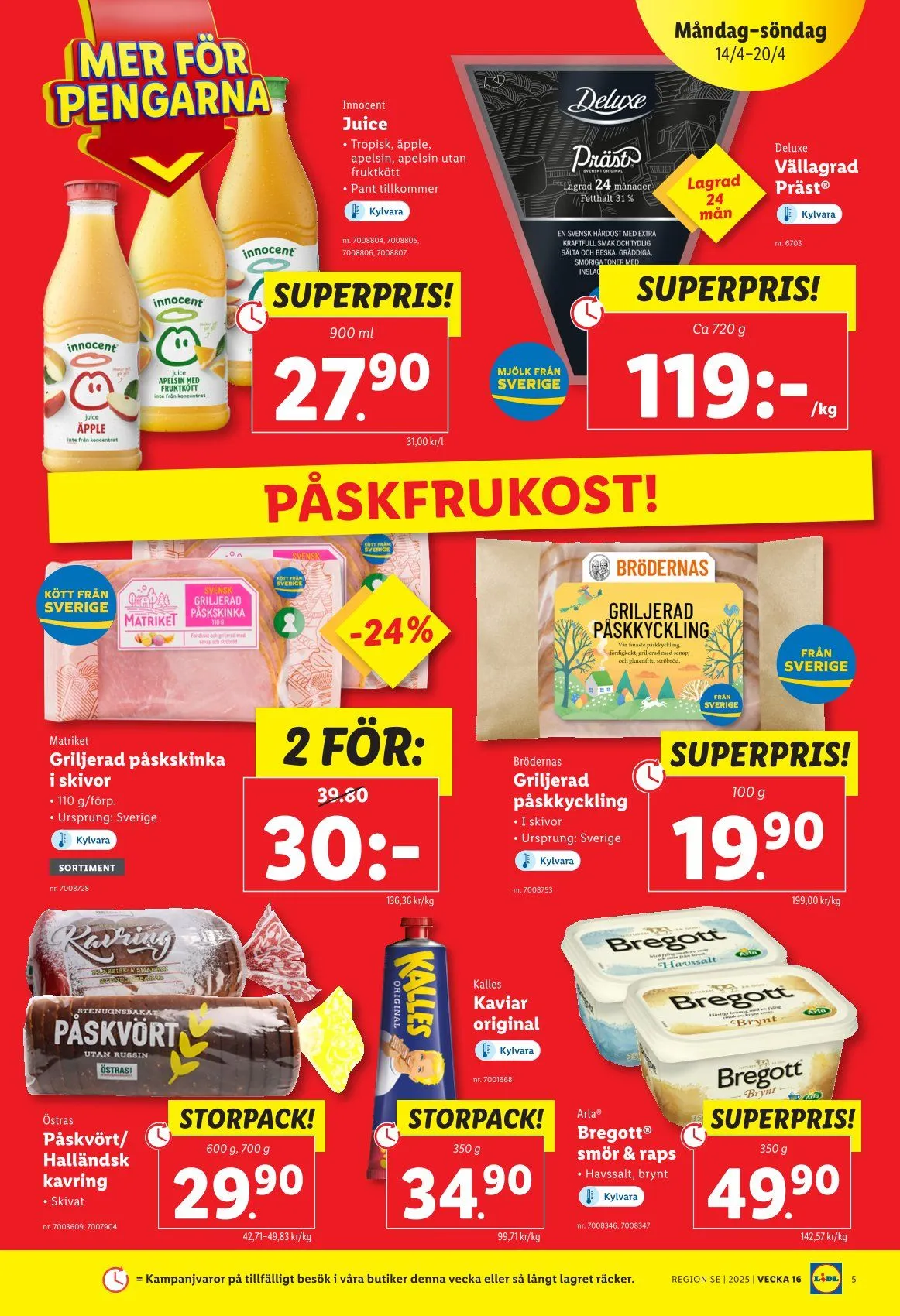 Lidl specialer bjudanden från 14 april till 30 april 2025 - Reklamblad sidor 5