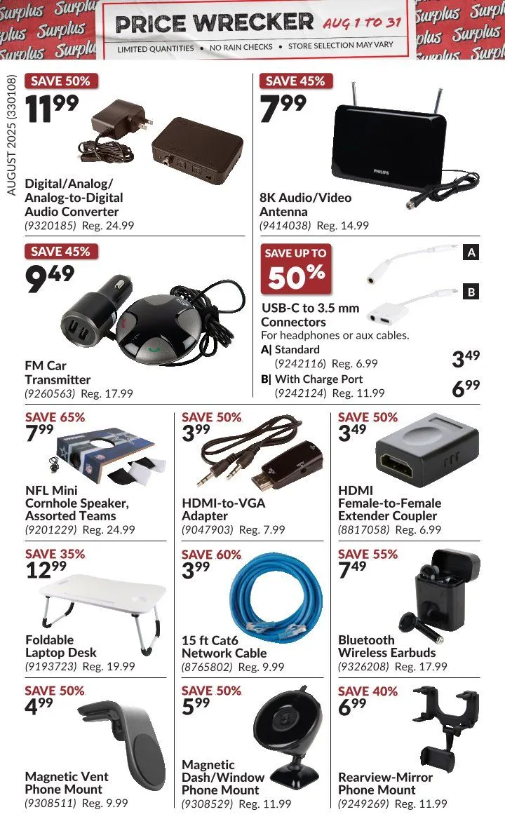 Flyer from August 1 to August 31 2025 - flyer page 5