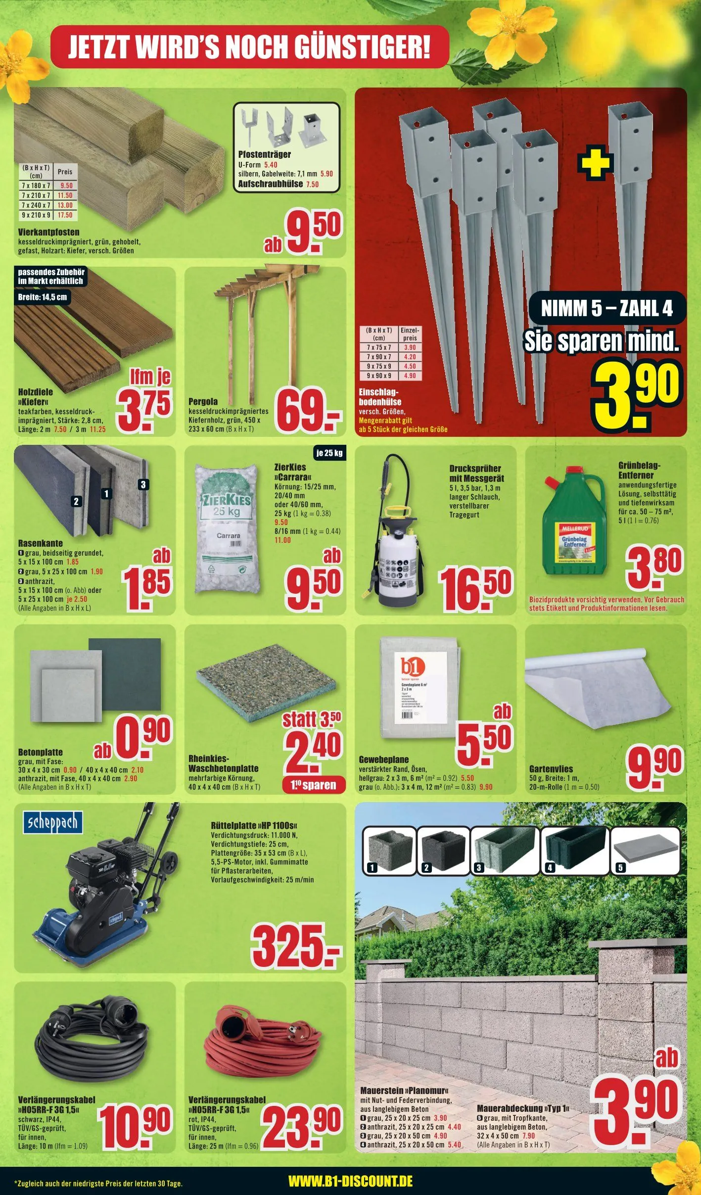 B1 Discount Baumarkt Prospekt von 29. März bis 4. April 2025 - Prospekt seite 5