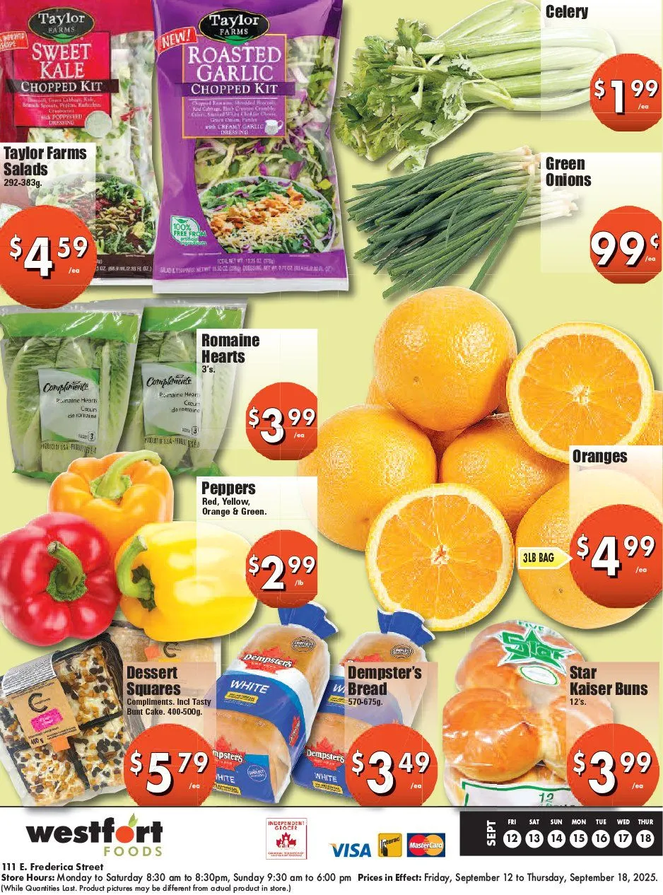 Westfort Foods Sales from September 18 to September 22 2025 - flyer page 1