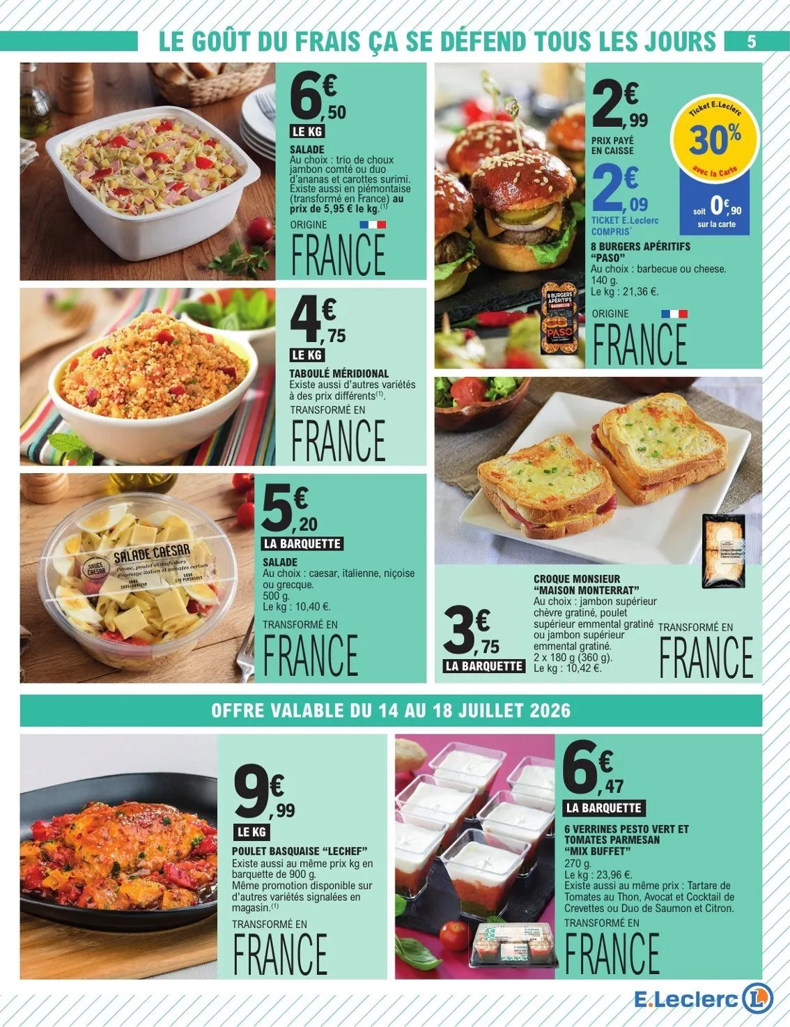 E.Leclerc Catalogue du 14 juillet au 25 juillet 2026 - Catalogue page 5