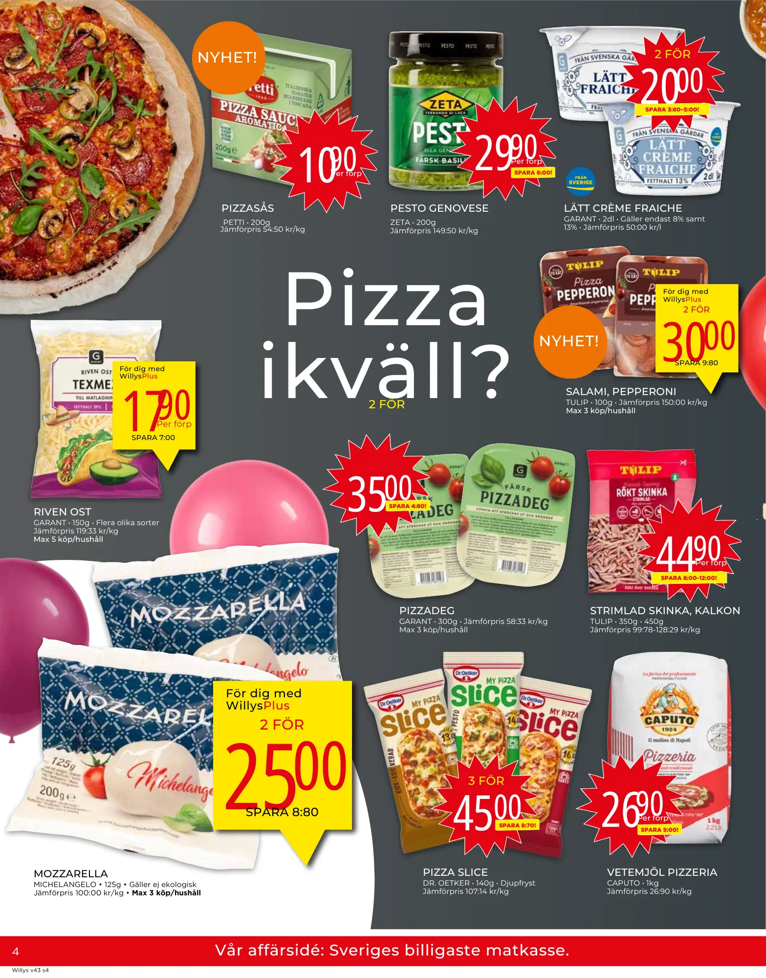 Willyss specialerbjudanden från 21 oktober till 27 oktober 2024 - Reklamblad sidor 4