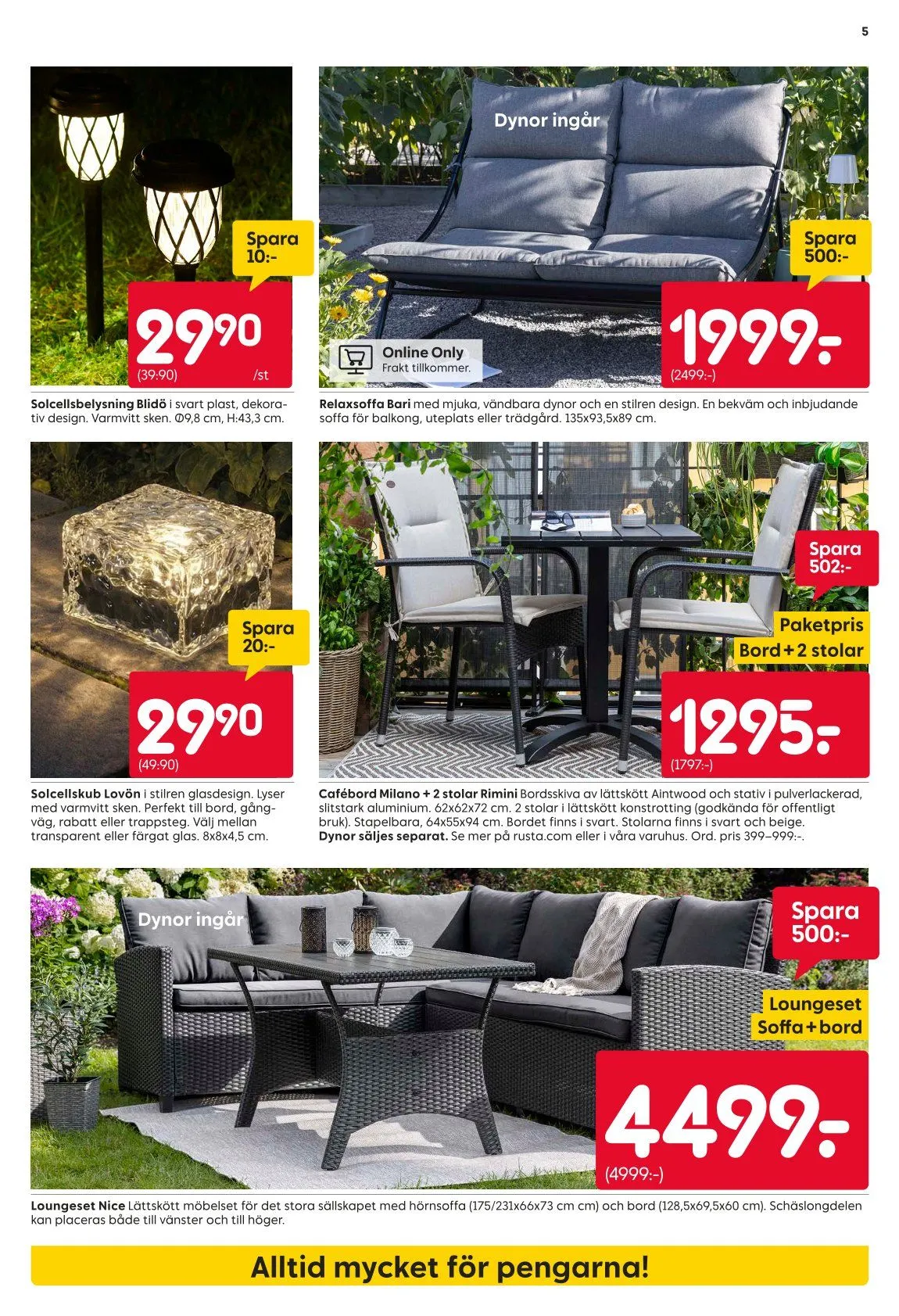 Senaste Rusta erbjudanden från 18 maj till 24 maj 2026 - Reklamblad sidor 5
