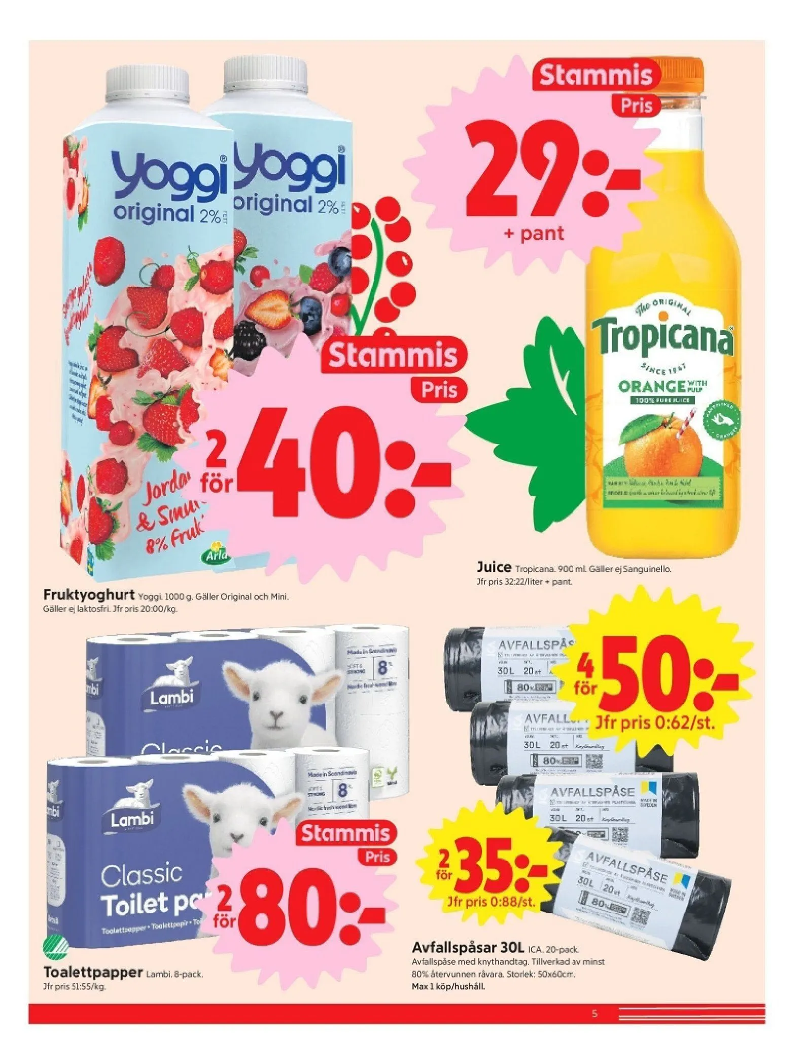 ICA från 29 juni till 12 juli 2026 - Reklamblad sidor 5