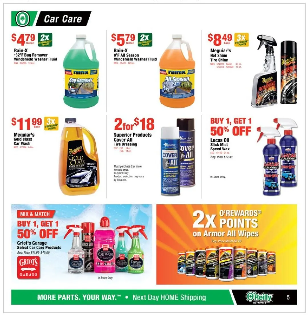 Weekly ad O'Reilly Auto Parts Deals from February 26 to March 25 2025 - Page 5