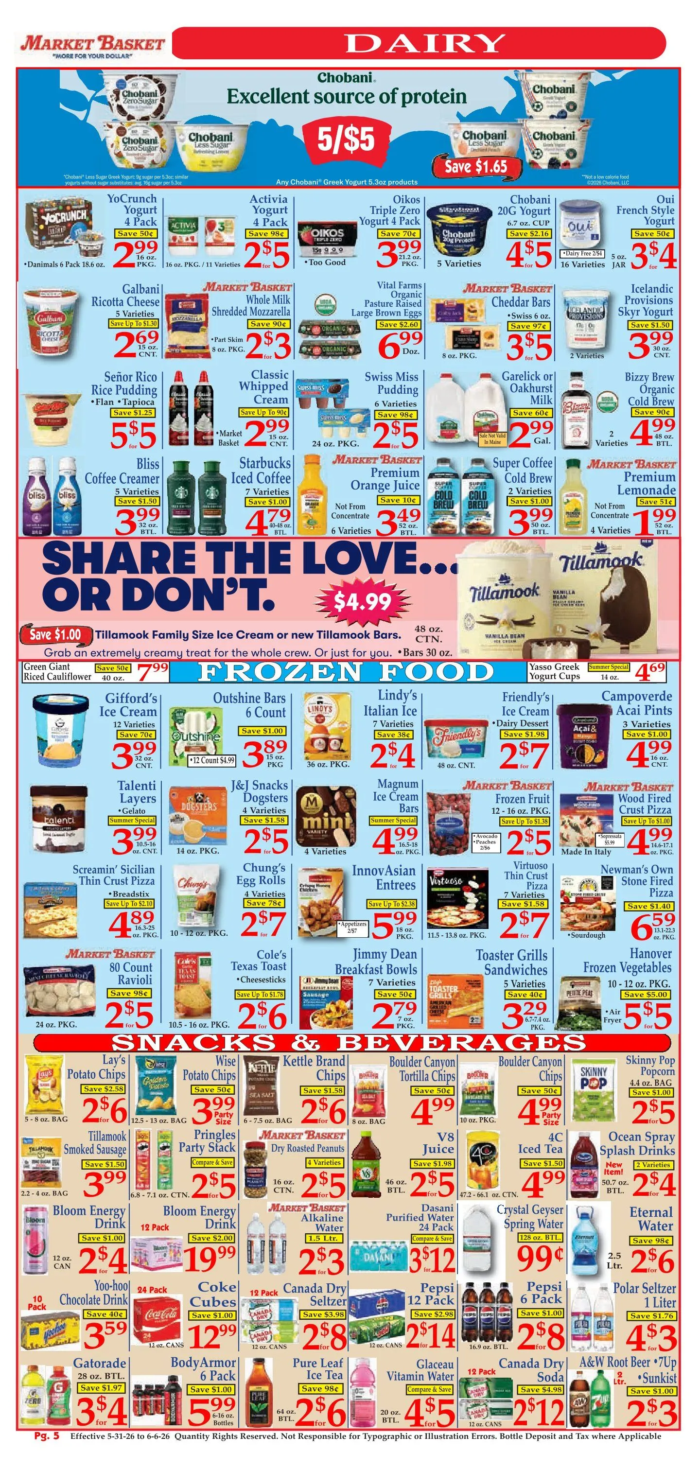 Weekly promotion Market Basket  Sales spanning from May 31 to June 6 2026 - Page 5 for Catalogue 365