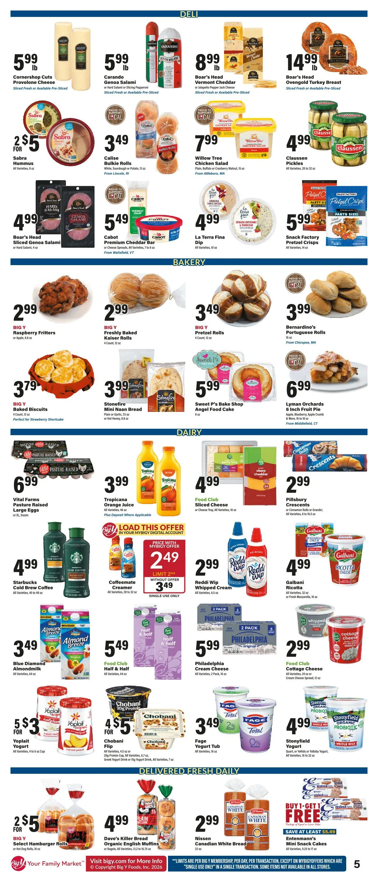 Weekly promotion BIG Y Sales spanning from May 25 to May 27 2026 - Page 5 for Catalogue 365