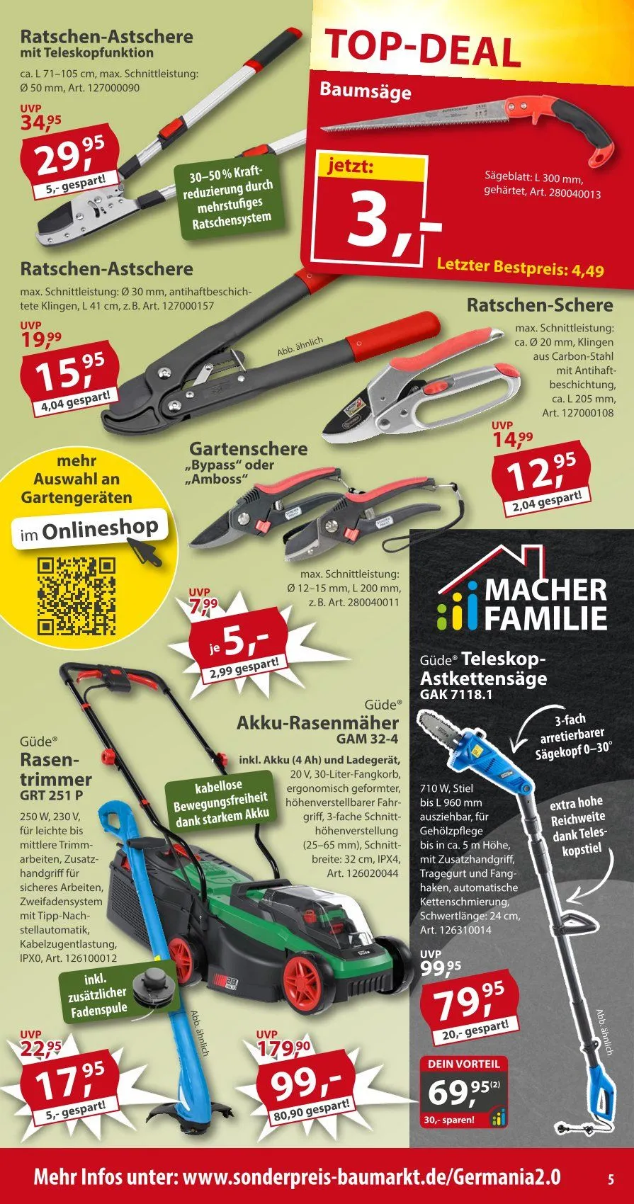 Sonderpreis-Baumarkt Prospekte von 7. März bis 13. März 2026 - Prospekt seite 5