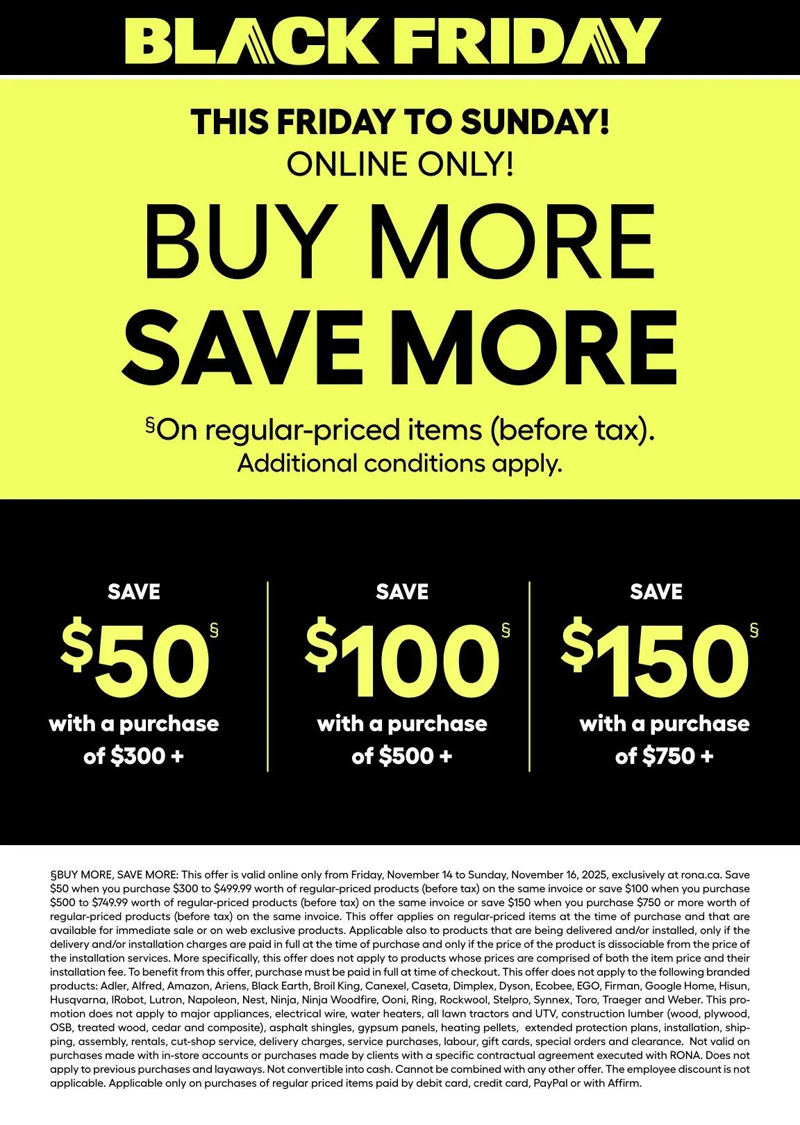 RONA Sales from November 6 to November 19 2025 - flyer page 5