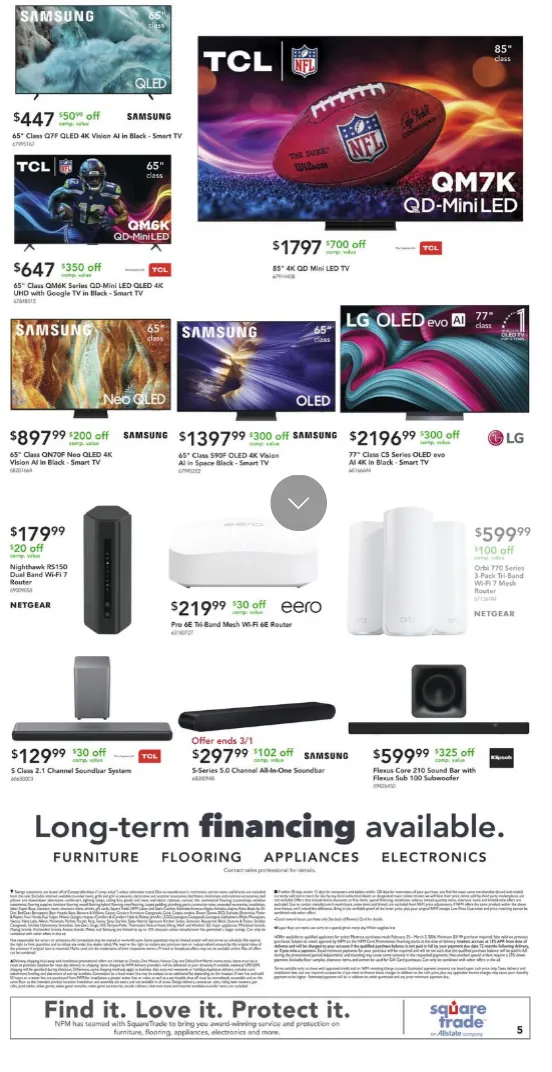 Weekly ad  Nebraska Furniture Mart Sales from February 25 to March 3 2026 - Page 5
