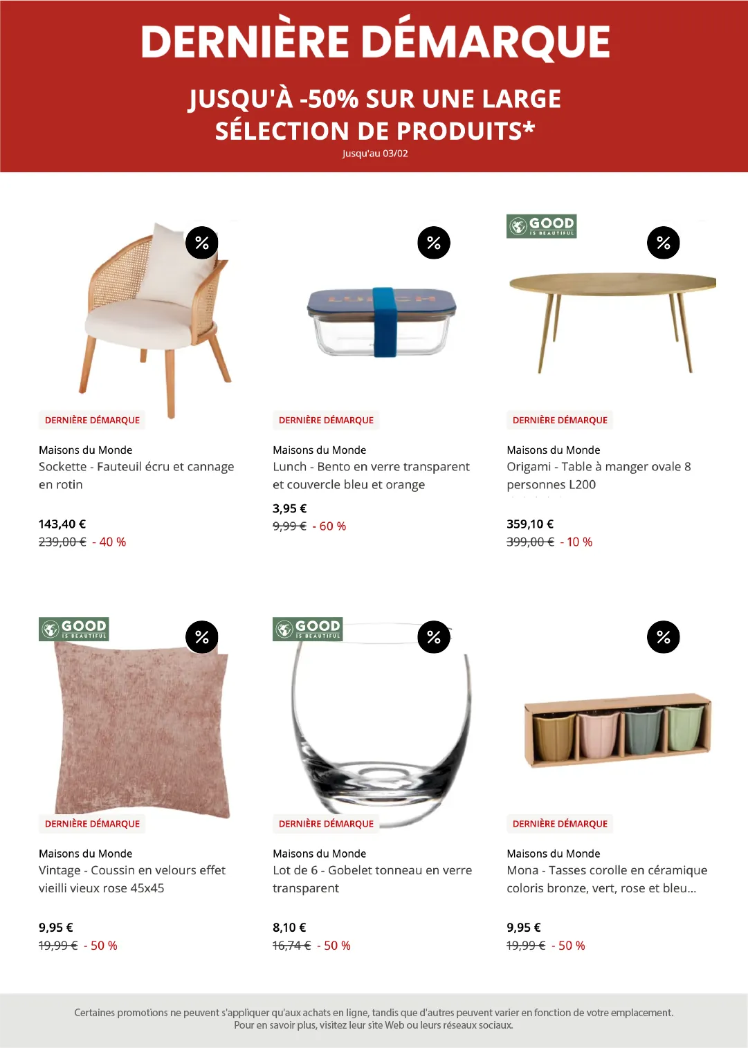Maisons du Monde Catalogue du 16 janvier au 31 janvier 2026 - Catalogue page 4