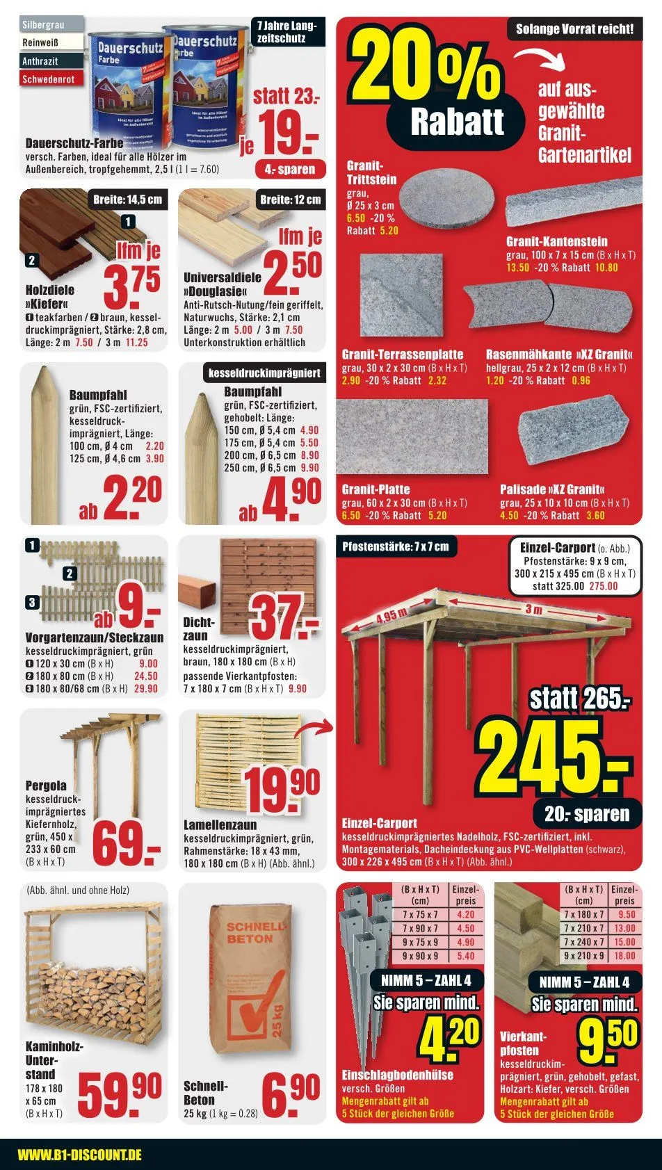 Prospekt B1 Discount Baumarkt von 3. März bis 6. März 2026 - Prospekt seite 5