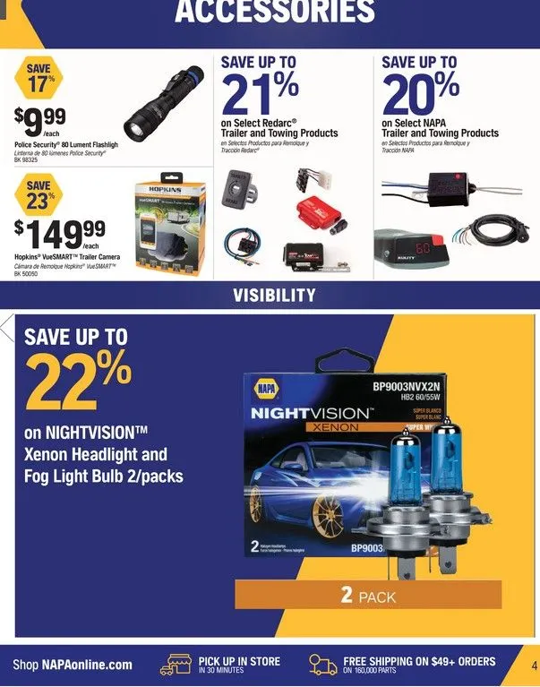 NAPA Auto Parts flyers from July 1 to August 31 2025 - flyer page 4