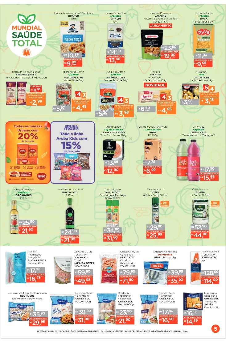 Encarte de Folhetos Supermercados Mundial 17 de julho até 30 de julho 2026 - Pagina 5