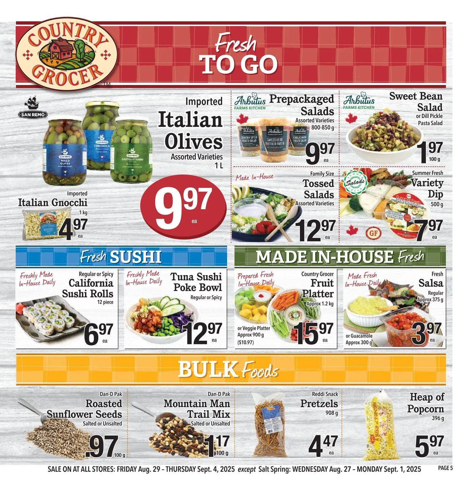 Country Grocer Sales from September 4 to September 10 2025 - flyer page 5