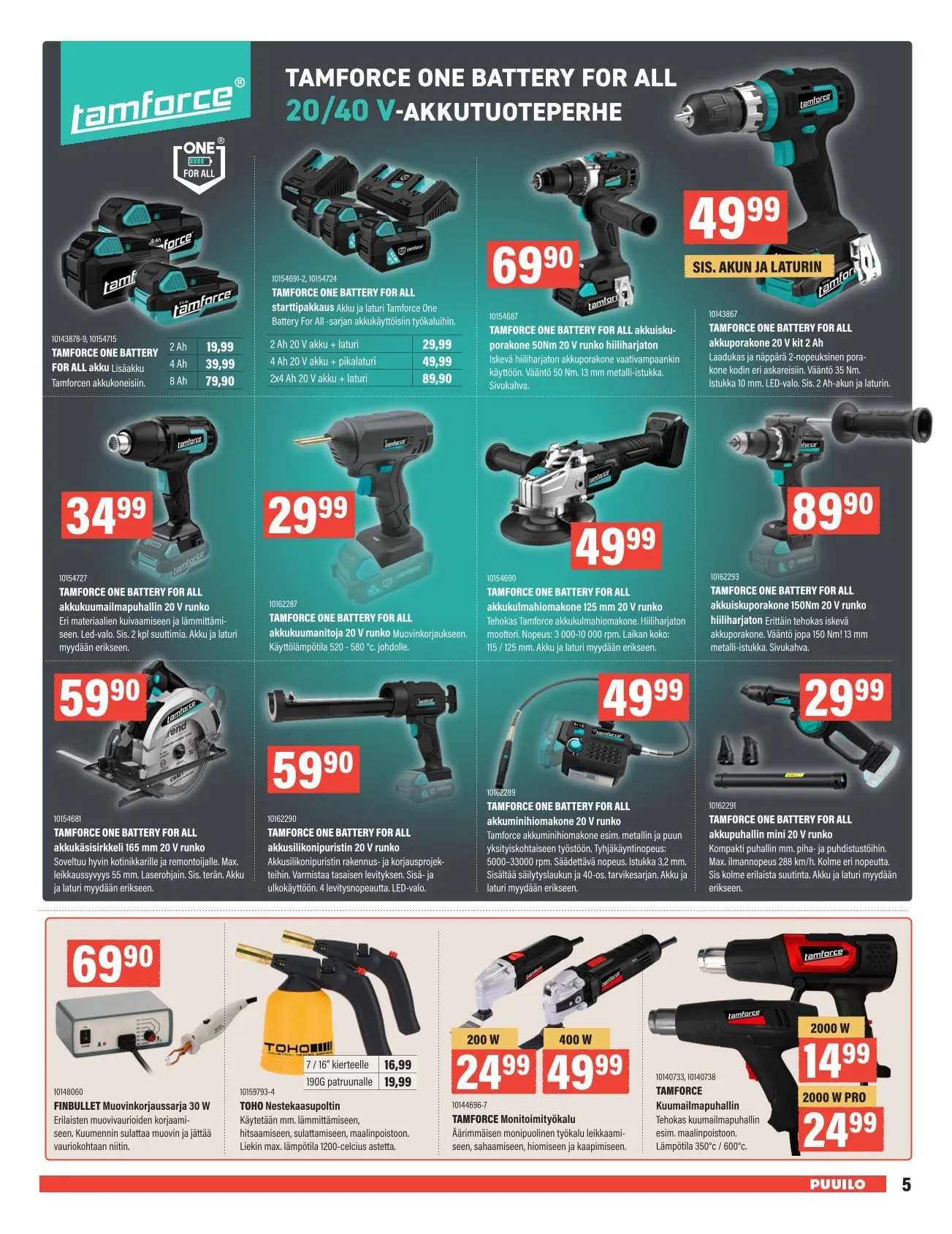Puuilo Tarjoukset voimassa alkaen 24. marraskuuta - 7. joulukuuta 2025 - Tarjouslehti sivu 5