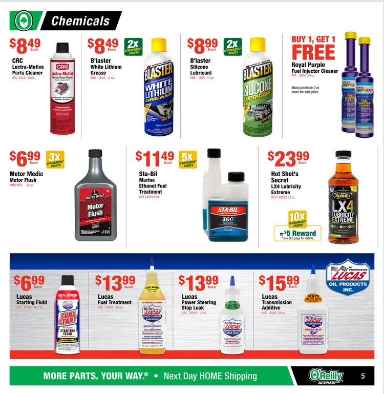 Weekly ad  O'Reilly Auto Parts Sales from April 29 to May 26 2026 - Page 5