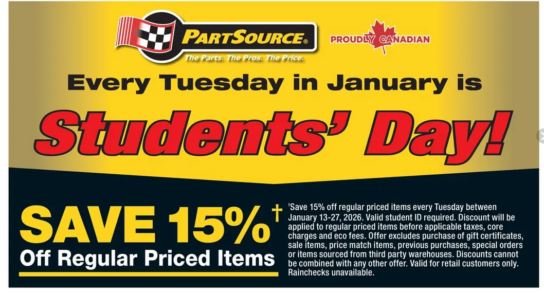PartSource Sales from January 9 to January 21 2026 - flyer page 5
