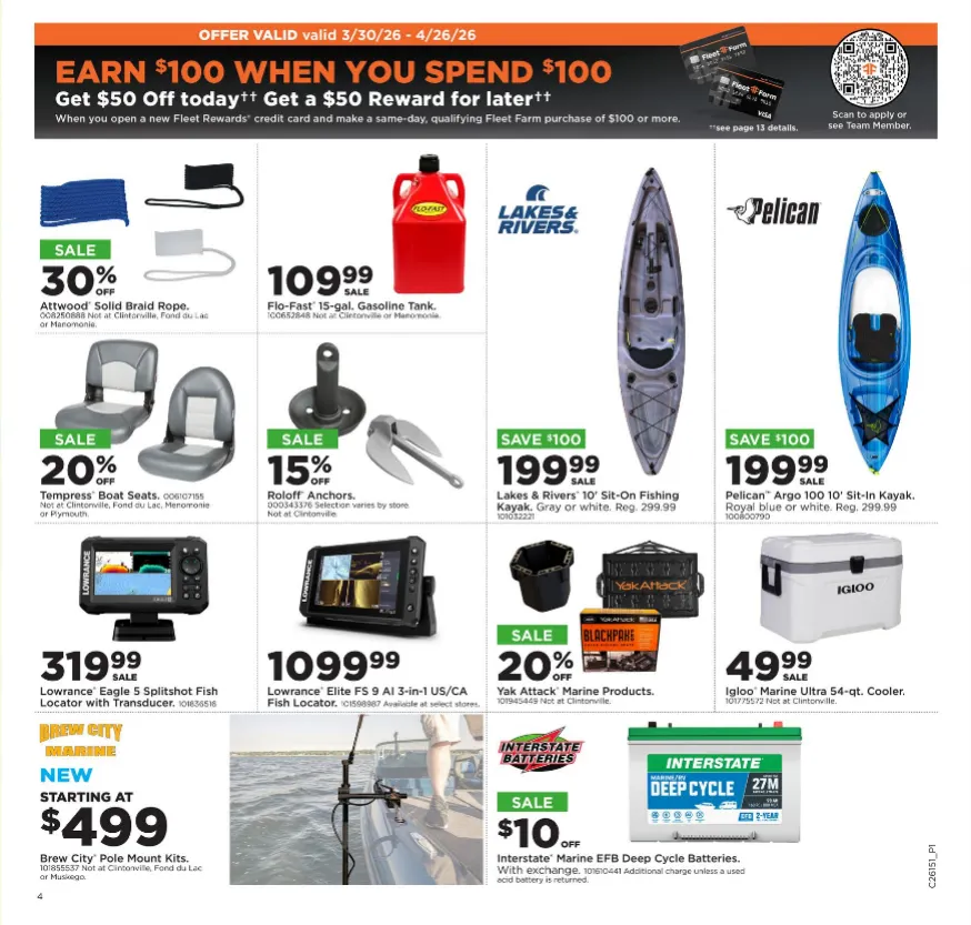 Weekly promotion Fleet Farm Sales spanning from April 6 to April 12 2026 - Page 5 for Catalogue 365