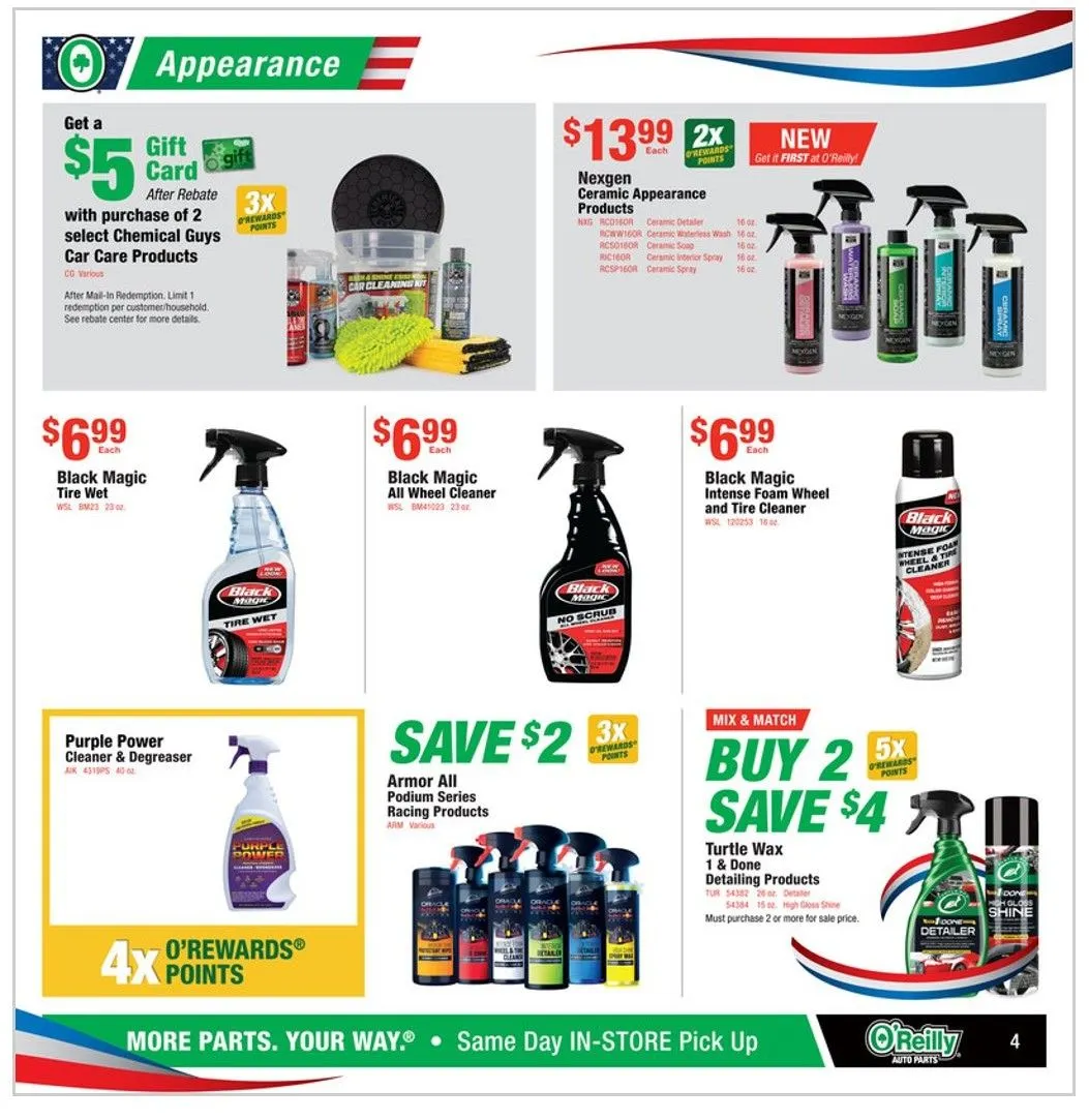 Weekly ad O'Reilly Auto Parts Sales from June 24 to July 20 2026 - Page 4