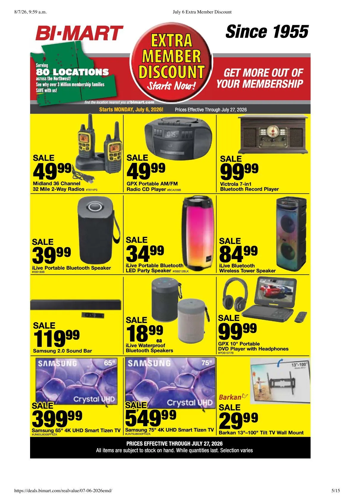 Weekly ad Bi-Mart Sales from July 6 to July 27 2026 - Page 5