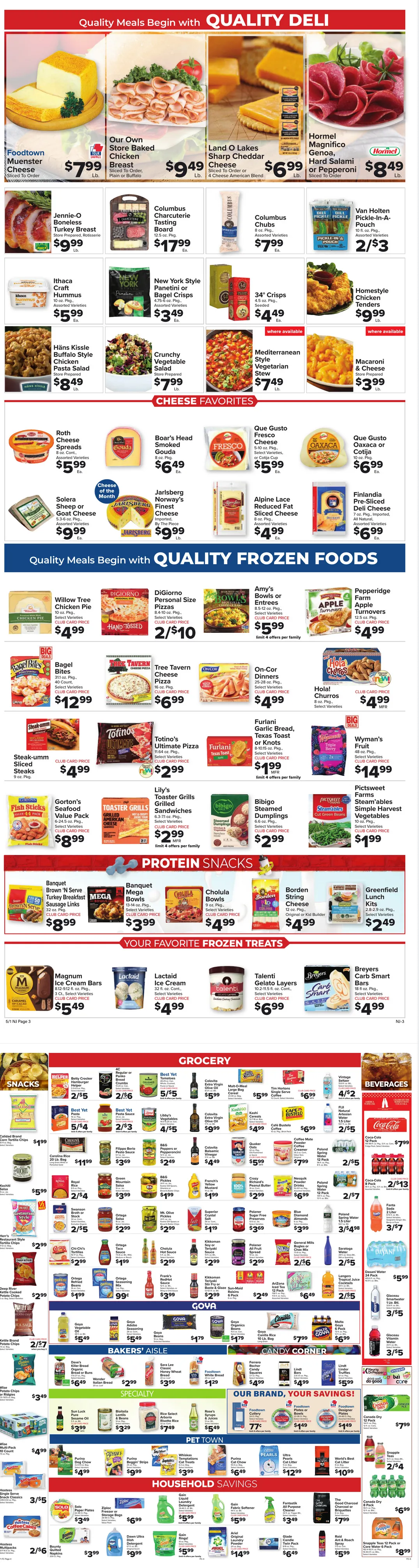 Weekly promotion Foodtown Sales spanning from May 1 to May 7 2026 - Page 5 for Catalogue 365
