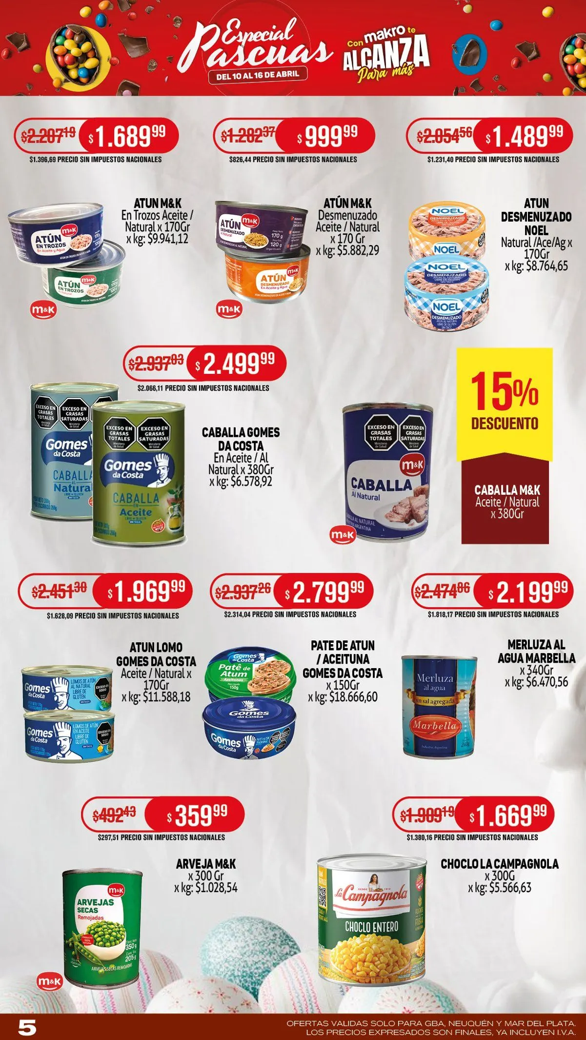 Ofertas de Makro Ofertas Pascuas 10 de abril al 16 de abril 2025 - Página 5 del catálogo