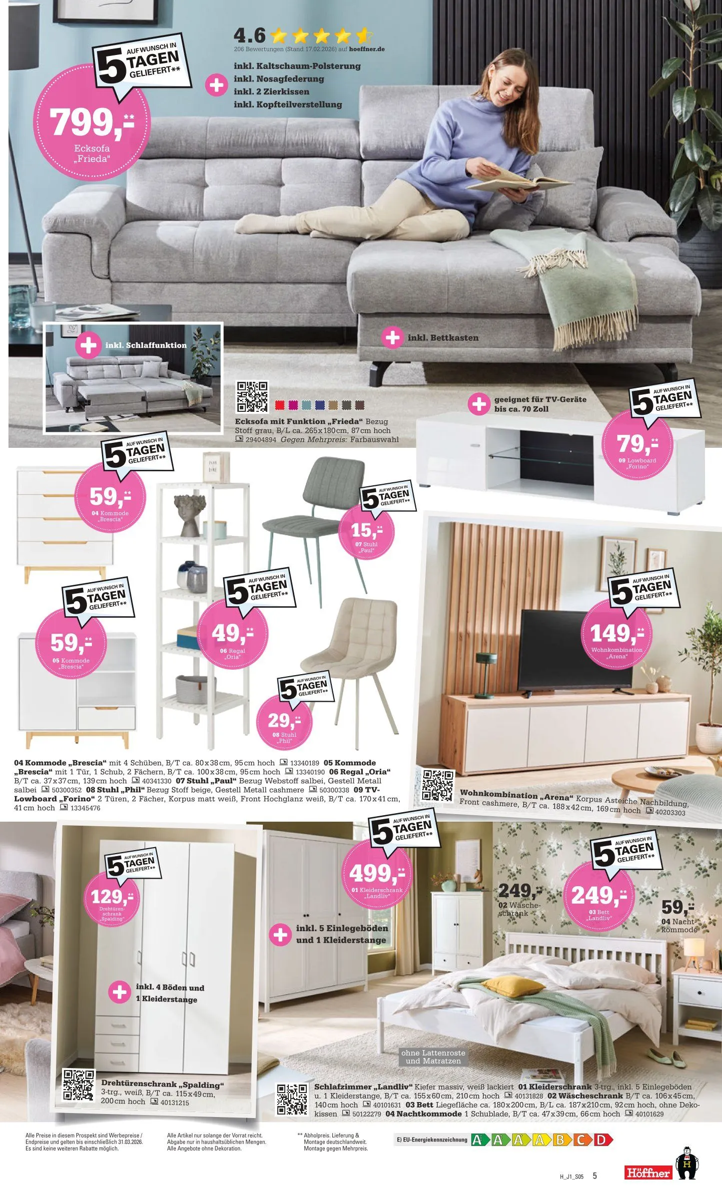 Höffner Angebote von 25. März bis 31. März 2026 - Prospekt seite 5