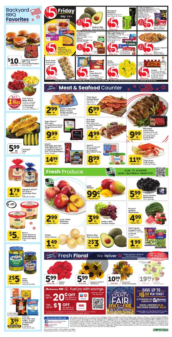 Weekly promotion Vons Sales spanning from May 20 to May 26 2026 - Page 5 for Catalogue 365