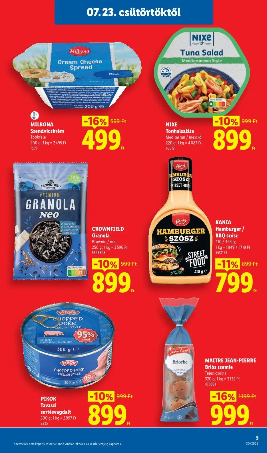 Katalógus  Lidl legfrissebb ajánlatai július 23.-tól július 29.-ig 2026. - Oldal 5