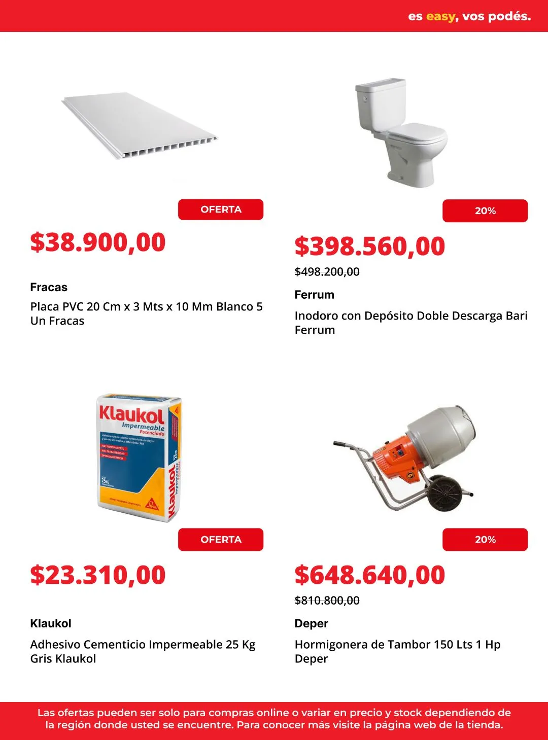 Ofertas de  Easy Ofertas 23 de junio al 7 de julio 2026 - Página 4 del catálogo