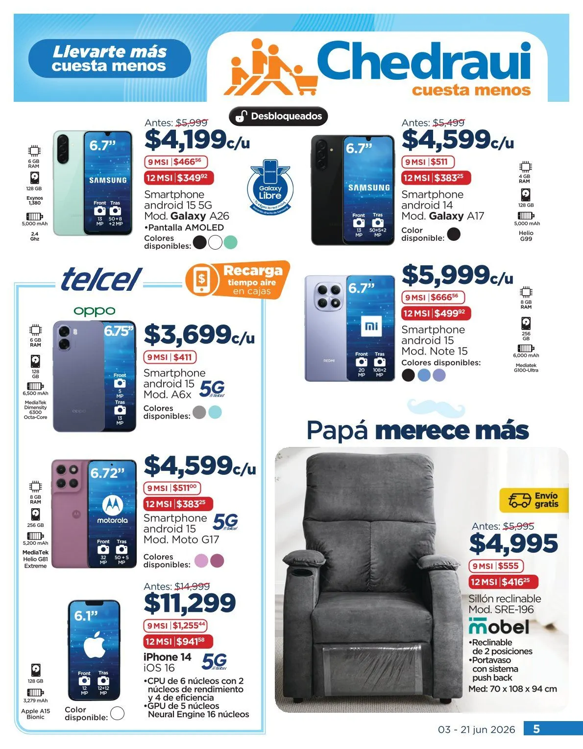 Catálogo de Chedraui Ofertas 3 de junio al 21 de junio 2026 - Pagina 5