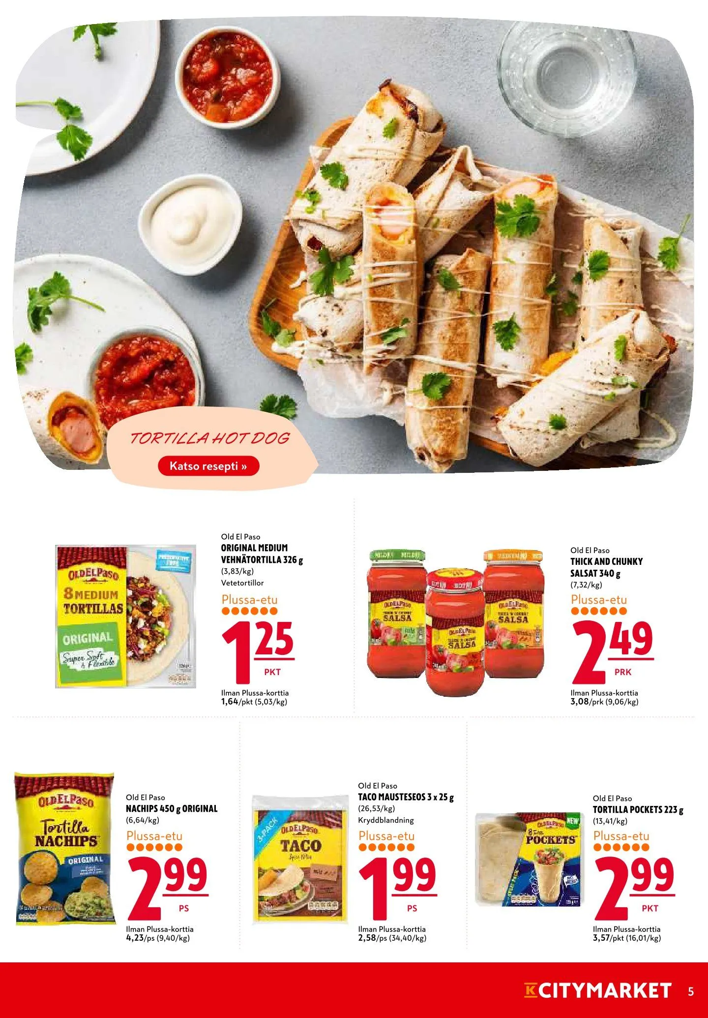 Kaupan K-Citymarket uusimmat tarjoukset voimassa alkaen 19. helmikuuta - 22. helmikuuta 2026 - Tarjouslehti sivu 5