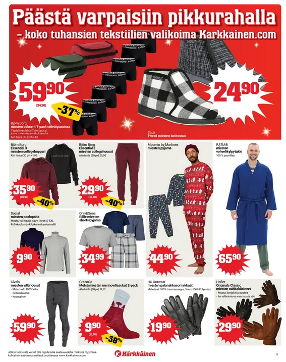 Kärkkäinen  Angebote voimassa alkaen 3. joulukuuta - 16. joulukuuta 2025 - Tarjouslehti sivu 5