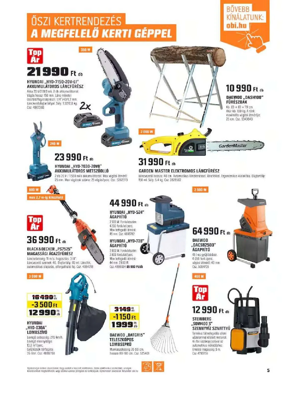 Katalógus OBI október 1.-tól november 3.-ig 2025. - Oldal 5