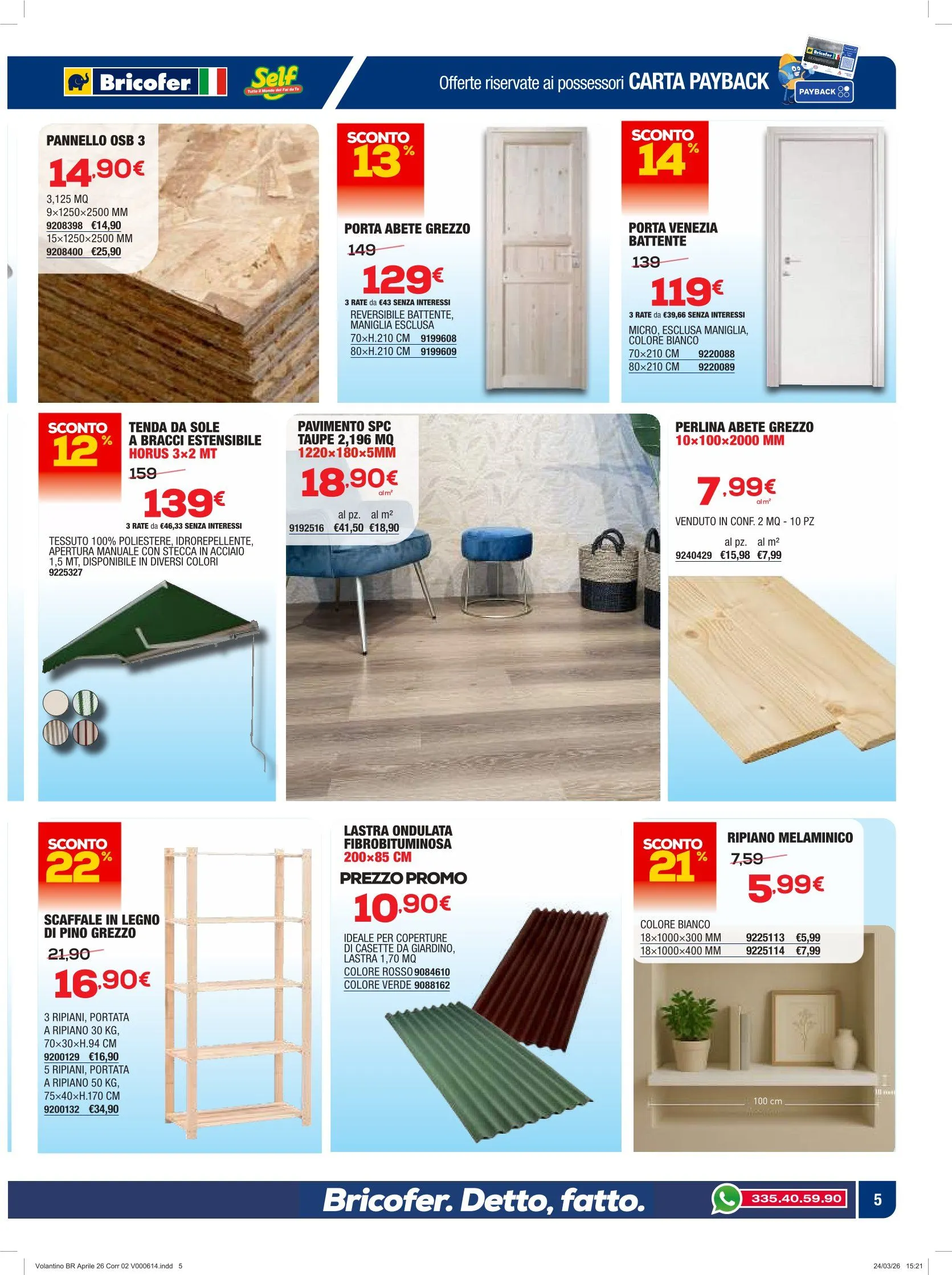 Volantini Bricofer da 9 aprile a 26 aprile di 2026 - Pagina del volantino 5