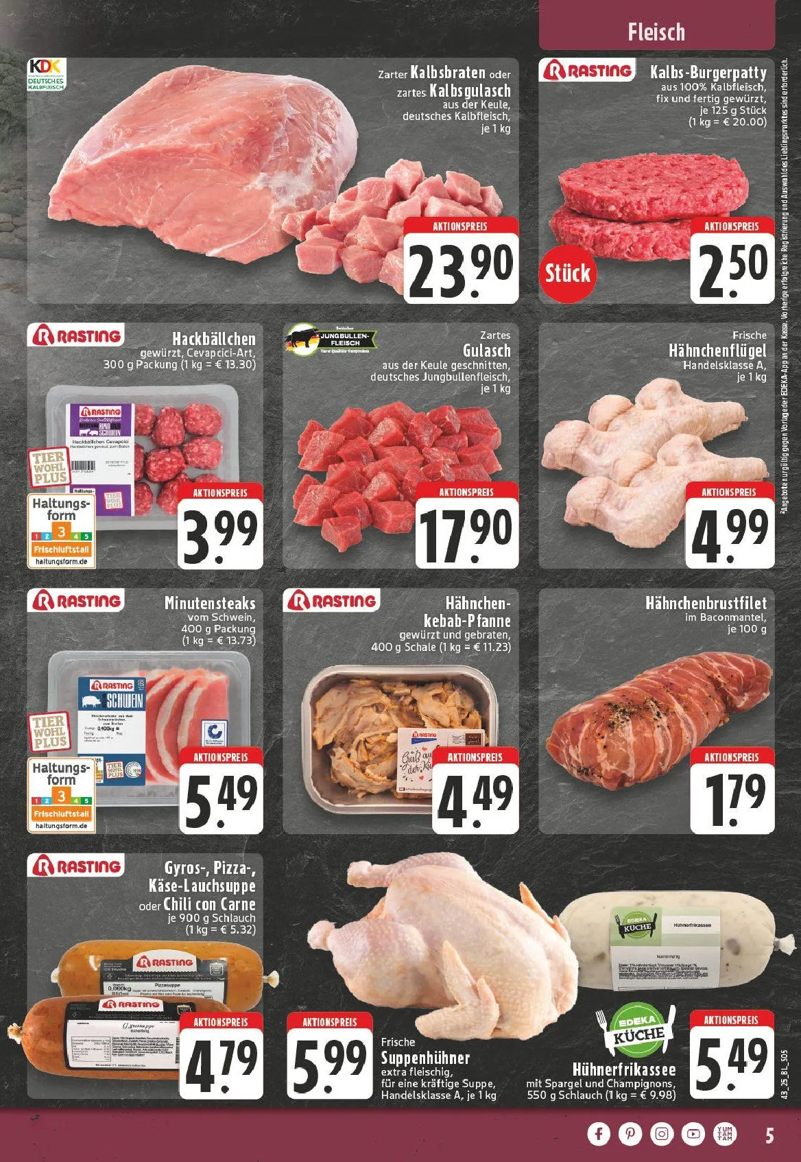 Edeka Angebote von 18. Oktober bis 25. Oktober 2025 - Prospekt seite 5
