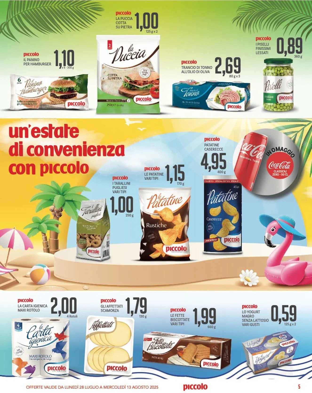 Volantini Piccolo da 28 luglio a 13 agosto di 2025 - Pagina del volantino 5