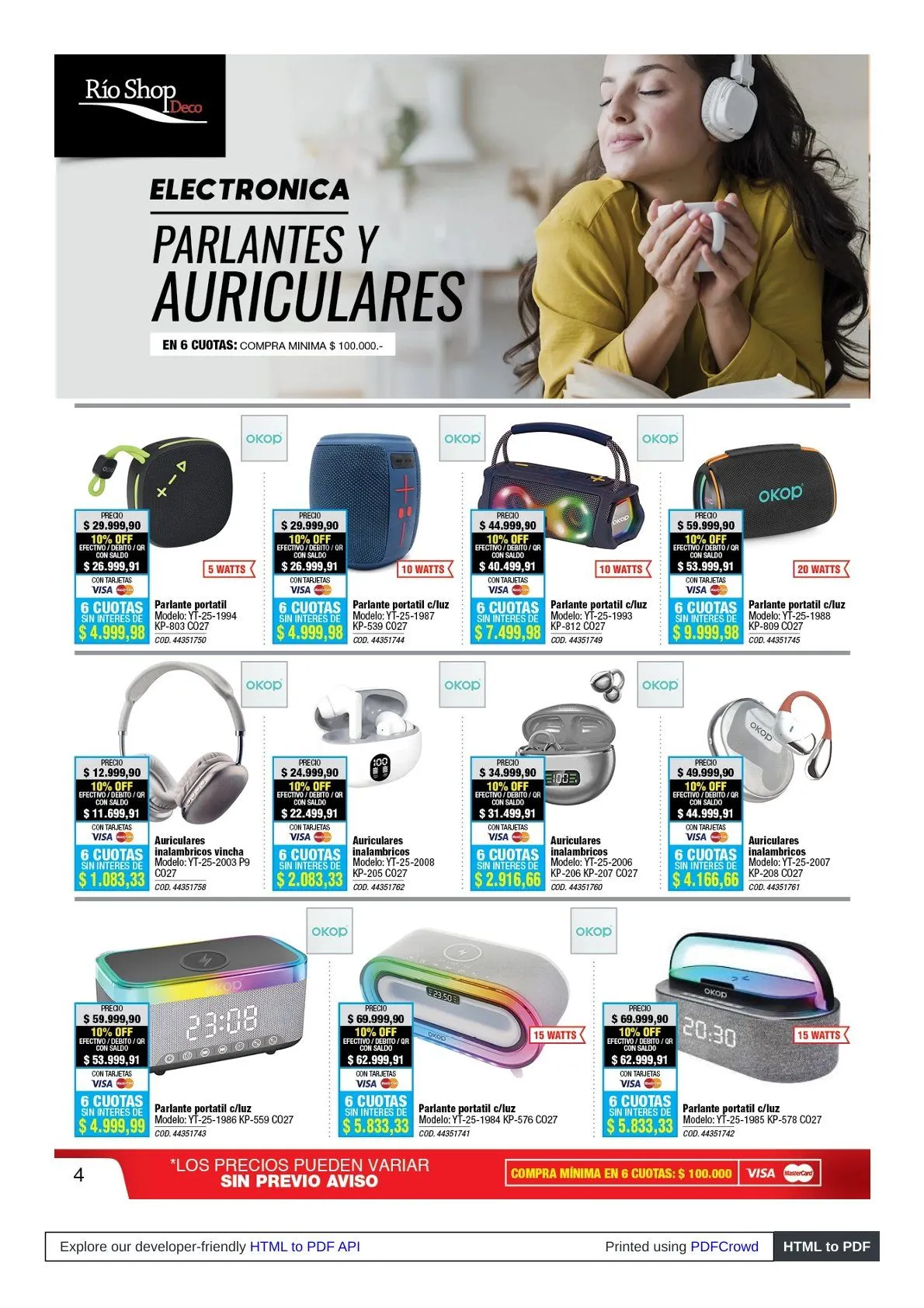 Ofertas de Ofertas Río Shop Deco 30 de marzo al 30 de abril 2026 - Página 4 del catálogo