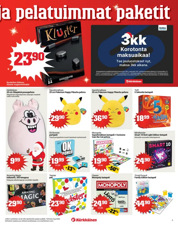 Kaupan Kärkkäinen voimassa alkaen 17. joulukuuta - 23. joulukuuta 2025 - Tarjouslehti sivu 5