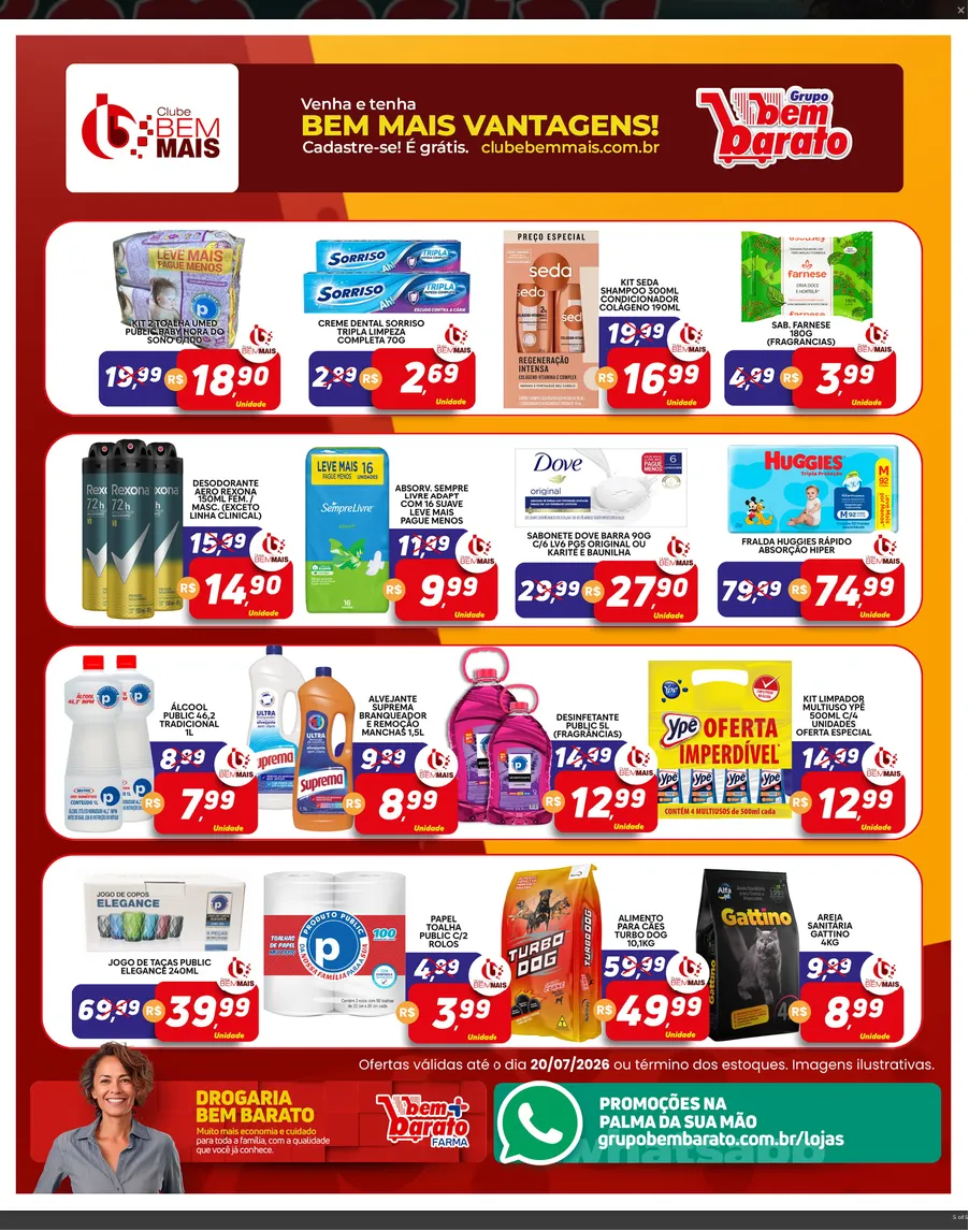 Encarte de Folhetos Bem Barato 17 de julho até 20 de julho 2026 - Pagina 5