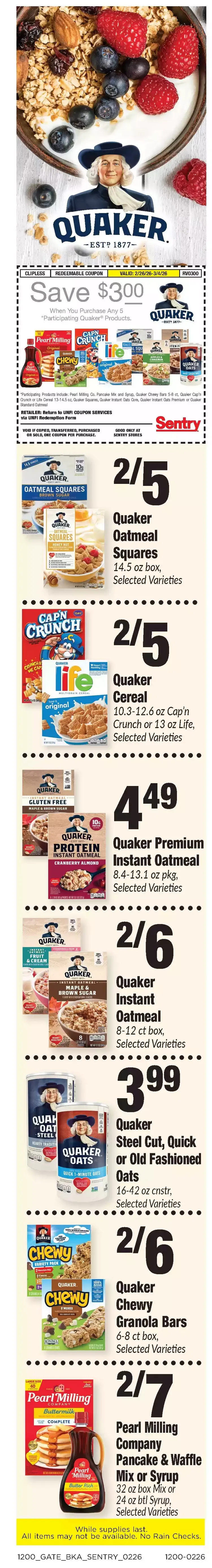 Weekly ad Sentry Foods Sales from February 26 to March 4 2026 - Page 5