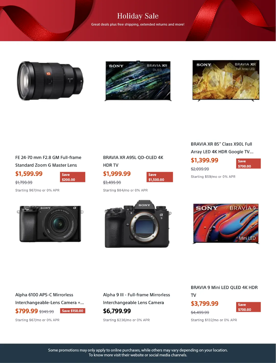 Weekly promotion Sony Sales spanning from November 20 to November 30 2025 - Page 4 for Catalogue 365