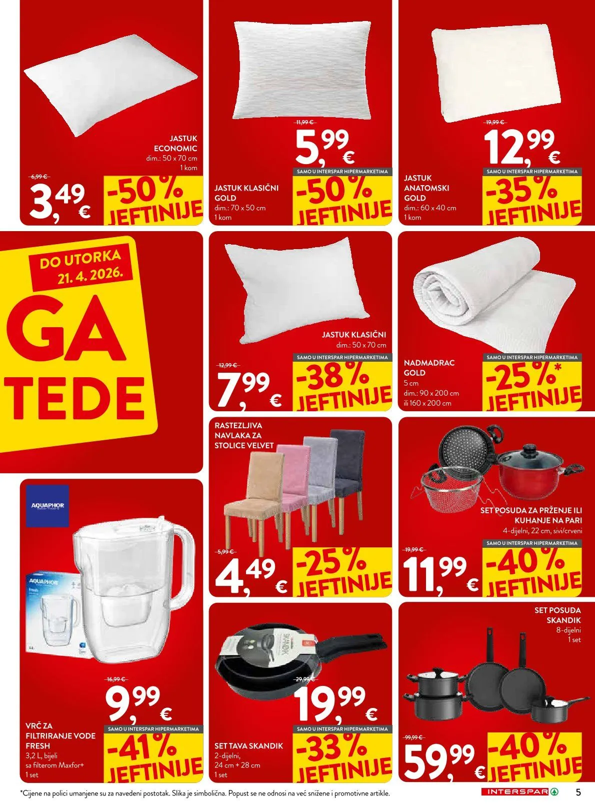 Katalog Ponude trgovine INTERSPAR od 1. travnja do 21. travnja 2026. - Pregled Stranica 5