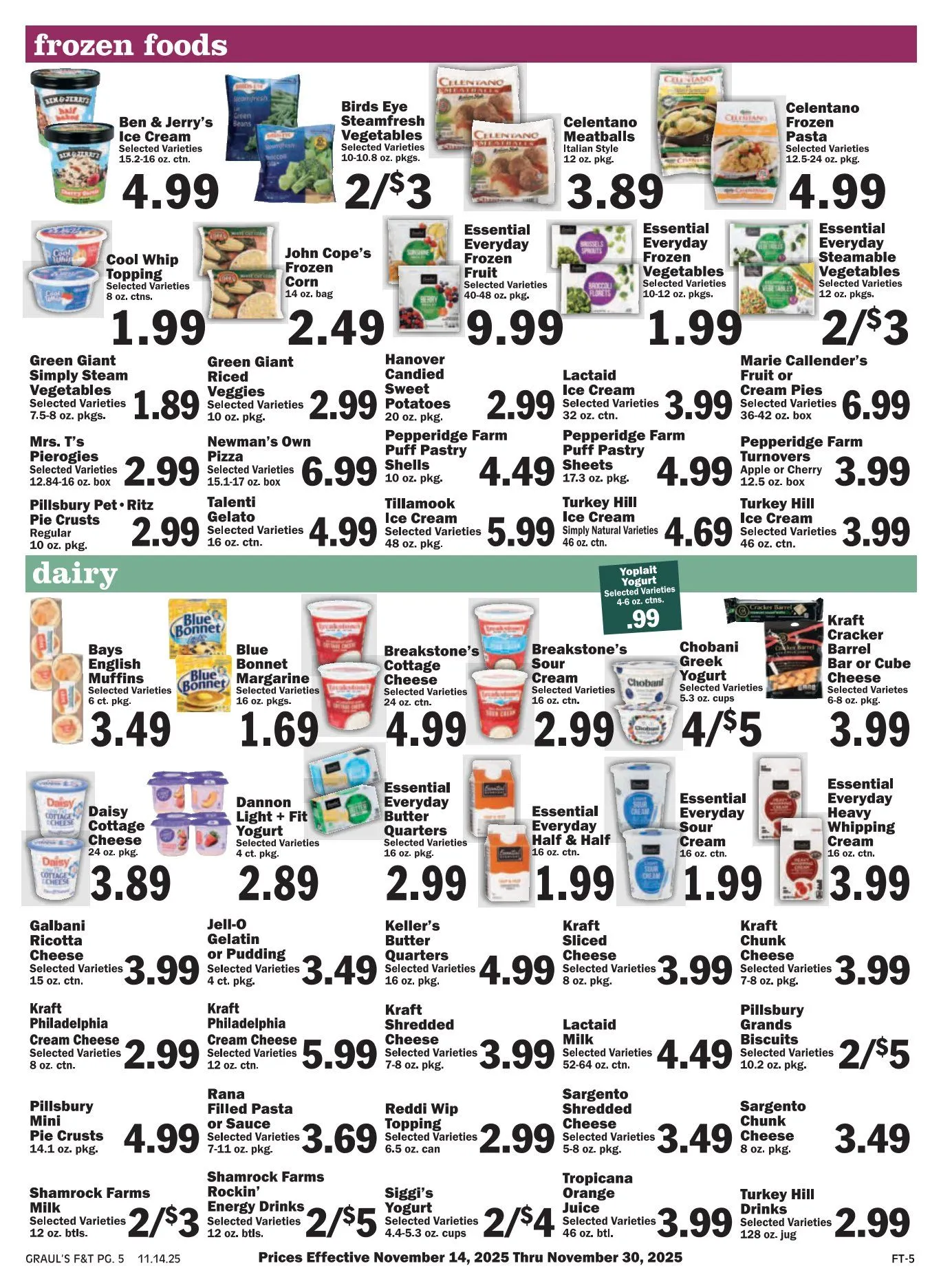 Weekly promotion Graul's Market Sales spanning from November 14 to November 30 2025 - Page 5 for Catalogue 365