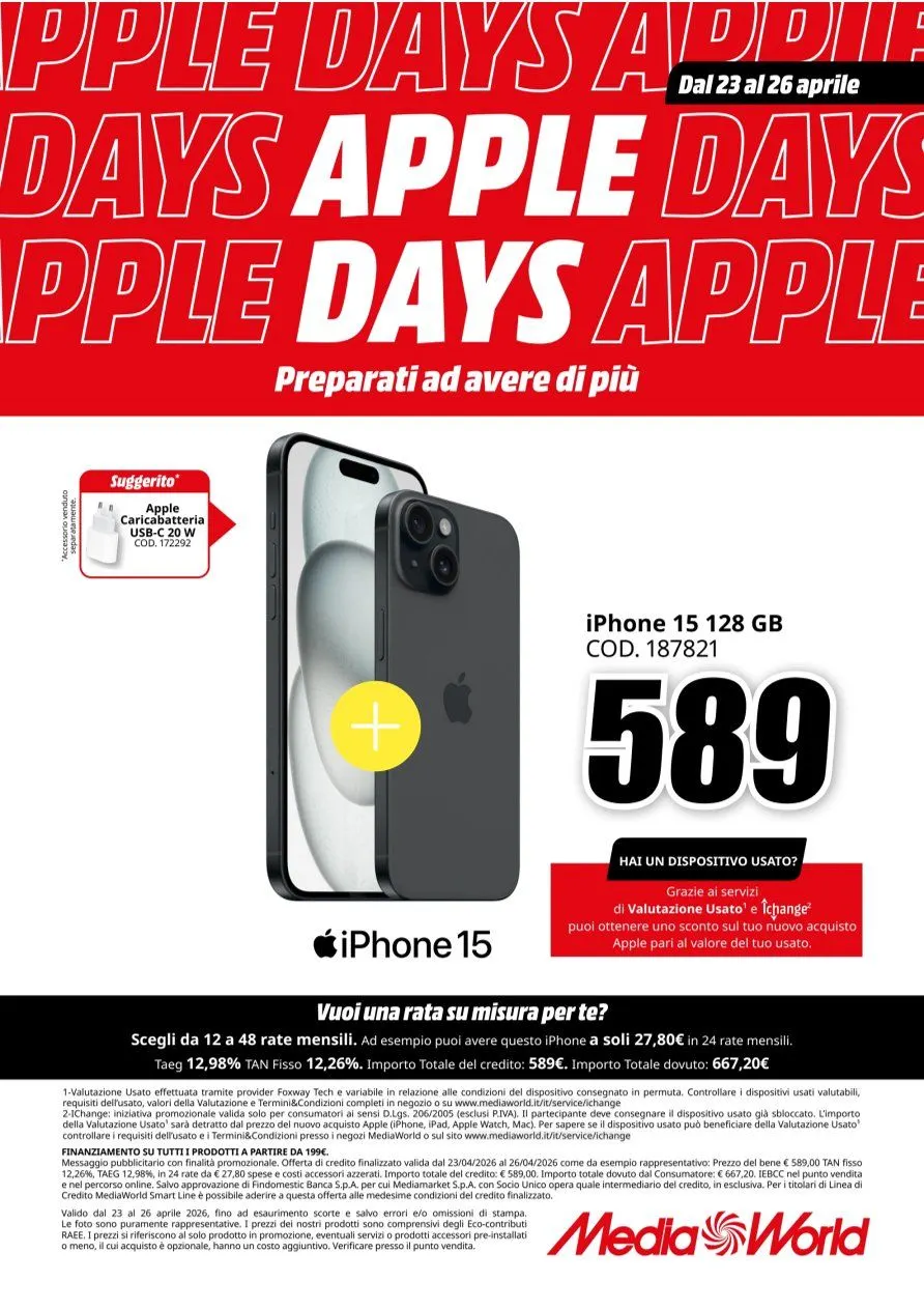 Volantini MEDIAWORLD da 23 aprile a 26 aprile di 2026 - Pagina del volantino 5